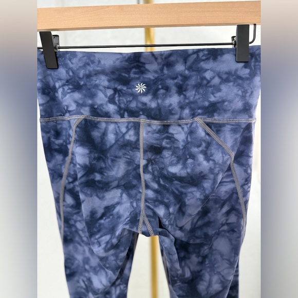 Athleta Blue Tie-Dye High-Rise Leggings | Size Small - Picture 7 of 11